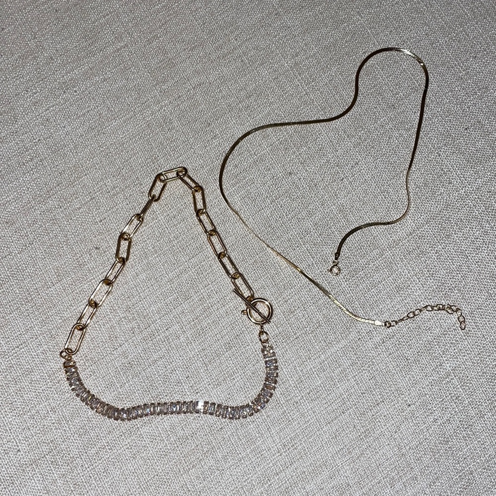 Gold fashion necklaces